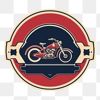 PNG Motorcycle garage logo vehicle symbol sign. AI generated Image by rawpixel.