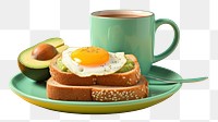 Plate egg cup coffee. AI generated Image by rawpixel.