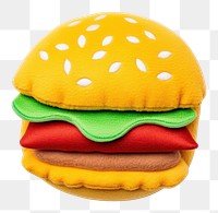PNG Hamburger food toy white background. AI generated Image by rawpixel.