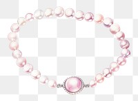 PNG Pearl necklace jewelry bracelet accessories. 