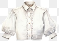 PNG Shirt sleeve blouse white. 