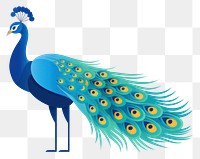 PNG A peacock animal bird white background. AI generated Image by rawpixel.