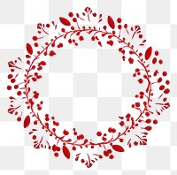PNG Christmas wreath pattern art white background. AI generated Image by rawpixel.