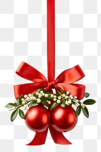 PNG  Mistletoe ornament christmas celebration tradition. 