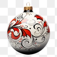 PNG Christmas ornament pendant white background celebration. AI generated Image by rawpixel.