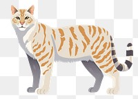 PNG Sand cat grey-brown coated animal mammal pet. AI generated Image by rawpixel.