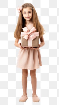 PNG Gift holding child girl. AI generated Image by rawpixel.