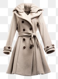 PNG Coat overcoat winter white. AI generated Image by rawpixel.