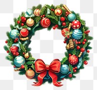 PNG Christmas wreath decoration christmas christmas decoration. AI generated Image by rawpixel.