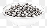 PNG  Spice drawing bowl sketch. AI generated Image by rawpixel.