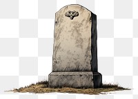 PNG  Human tombstone white background creativity gravestone. AI generated Image by rawpixel.