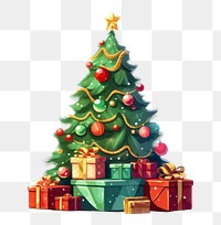 PNG Christmas tree christmas cartoon plant. AI generated Image by rawpixel.