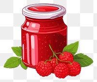 PNG  Tropical berry jar raspberry fruit. AI generated Image by rawpixel.