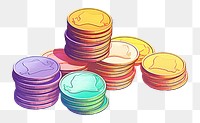 PNG Coins money arrangement investment. AI generated Image by rawpixel.