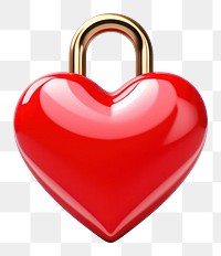 PNG  Heart key lock white background affectionate protection. AI generated Image by rawpixel.