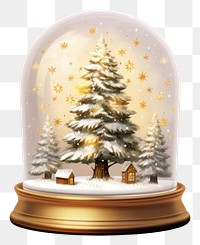 PNG Snow globe christmas tree light. AI generated Image by rawpixel.