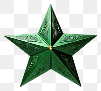PNG Christmas green star white background. AI generated Image by rawpixel.