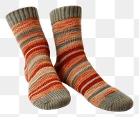 PNG Knitted wool socks white background clothing textile. AI generated Image by rawpixel.