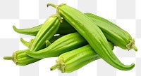 PNG  Okra vegetable banana plant. AI generated Image by rawpixel.
