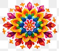 PNG  Diwali rangoli pattern flower petal. .