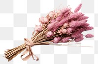 PNG  Flower bouquet lavender plant pink. AI generated Image by rawpixel.