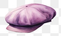 PNG  Beret hat freshness headwear lavender. AI generated Image by rawpixel.