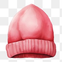PNG red beanie, fashion accessory, transparent background