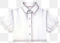 PNG Shirt sleeve blouse white. 