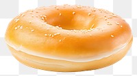 PNG  Bagel bread food white background. AI generated Image by rawpixel.