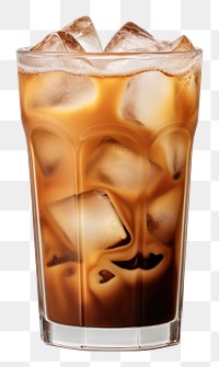 PNG  Ice coffee drink white background refreshment. 