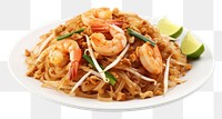 PNG  Pad Thai noodle pasta plate. AI generated Image by rawpixel.