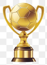 PNG  Trophy Football football sports. AI generated Image by rawpixel.