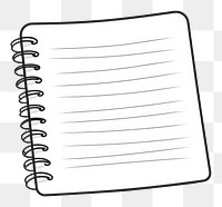 PNG Note pad diary page line. AI generated Image by rawpixel.