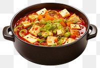 PNG  Tofu stew food meat soup. AI generated Image by rawpixel.