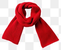 PNG Red knit scarf red white background outerwear. AI generated Image by rawpixel.