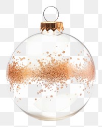 PNG Ornament ball christmas glass white background. AI generated Image by rawpixel.