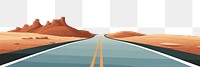 PNG Road highway desert tranquility. AI generated Image by rawpixel.