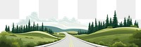 PNG Road landscape outdoors highway. AI generated Image by rawpixel.