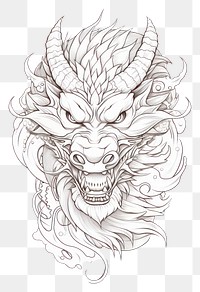 PNG  Dragon tattoo drawing sketch dragon. 