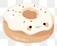 PNG Donut bagel food confectionery. AI generated Image by rawpixel.