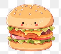PNG Hamburger food meal vegetable. AI generated Image by rawpixel.