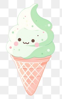 PNG Soft serve ice cream dessert drawing food. AI generated Image by rawpixel.