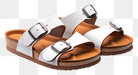 1 birkenstock sandal footwear white background flip-flops. AI generated Image by rawpixel.