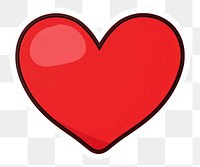 PNG  Red heart shape symbol white background cartoon