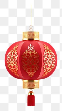 PNG Chinese new year lantern lamp white background. AI generated Image by rawpixel.