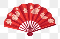 PNG Chinese paper fan invertebrate seashell pattern. AI generated Image by rawpixel.