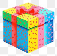 PNG Gift box anniversary celebration decoration. AI generated Image by rawpixel.