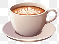 PNG Hot cocoa mug coffee latte drink. AI generated Image by rawpixel.