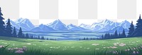 PNG  Snow mountain landscape sky backgrounds. AI generated Image by rawpixel.