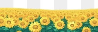 PNG  Sunflower field landscape agriculture backgrounds. AI generated Image by rawpixel.